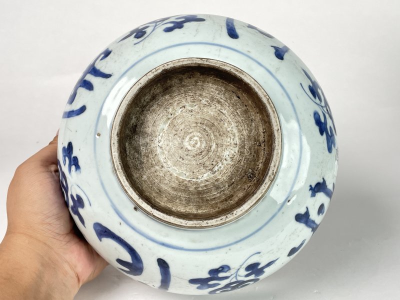 清顺治 青花花卉纹香炉 - 图8