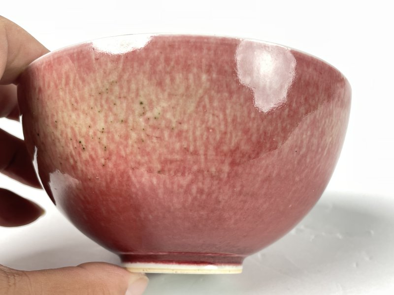 清 豇豆红釉碗 - 图6