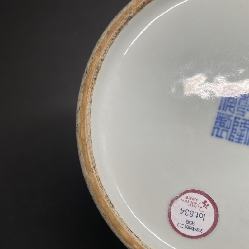 清乾隆 青花折枝花果纹梅瓶 - 图18