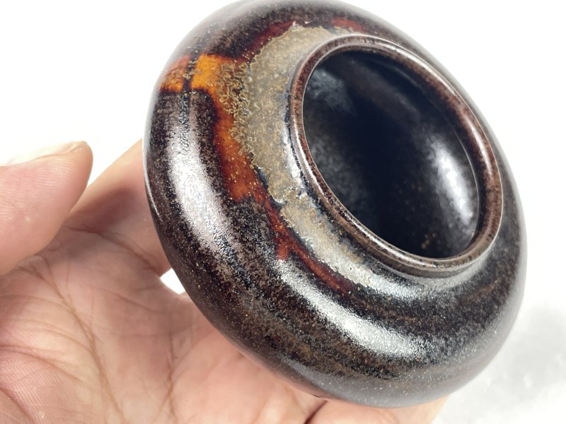 明 江户时期仿洪塘窑茶入 - 图6