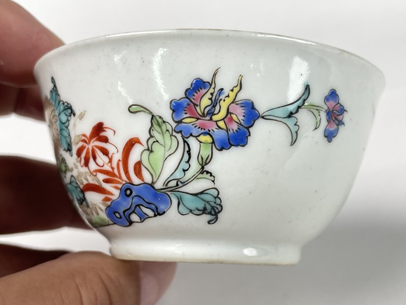 清雍正 粉彩花卉纹茶圆 - 图3
