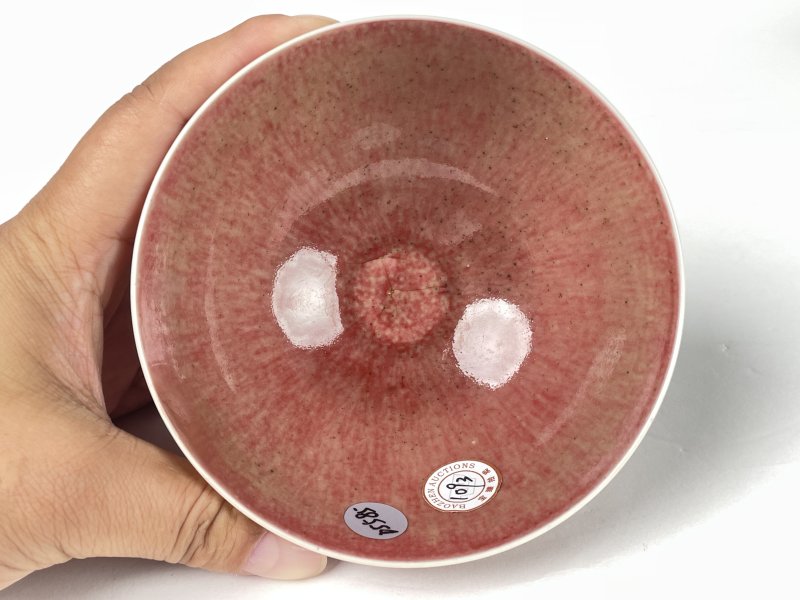 清 豇豆红釉碗 - 图7