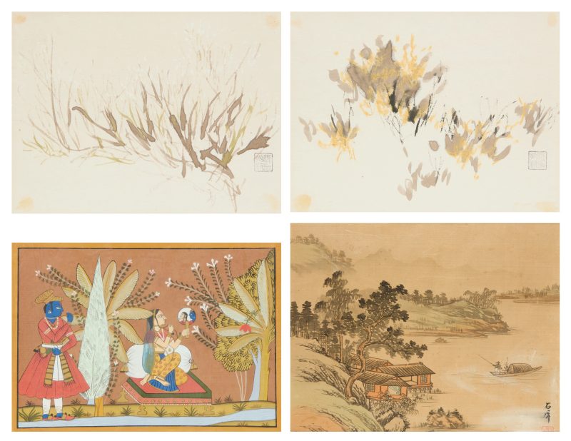 清晚期 - 二十世紀 繪畫四幅 | Chinese school, late Qing - 20th century