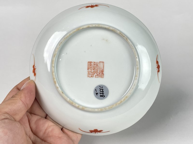 清道光 粉彩无双谱人物纹三件套盖碗一对 - 图15