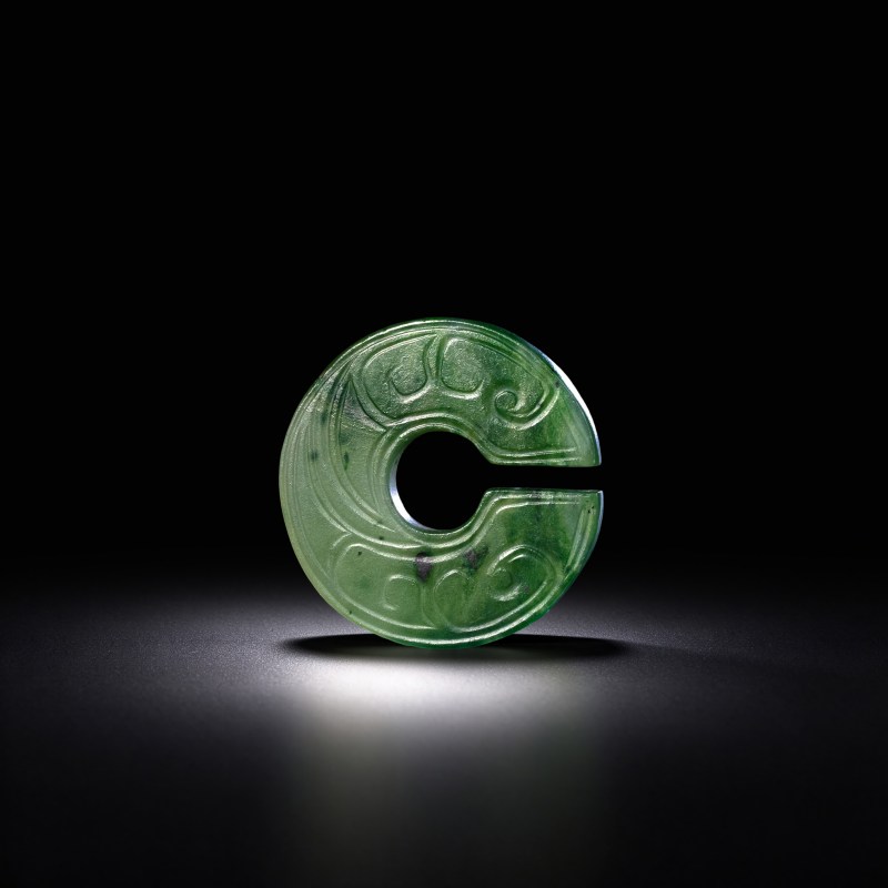 明代 龙纹玉玦