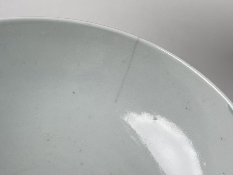 清中期 豆青釉高足碗 - 图7