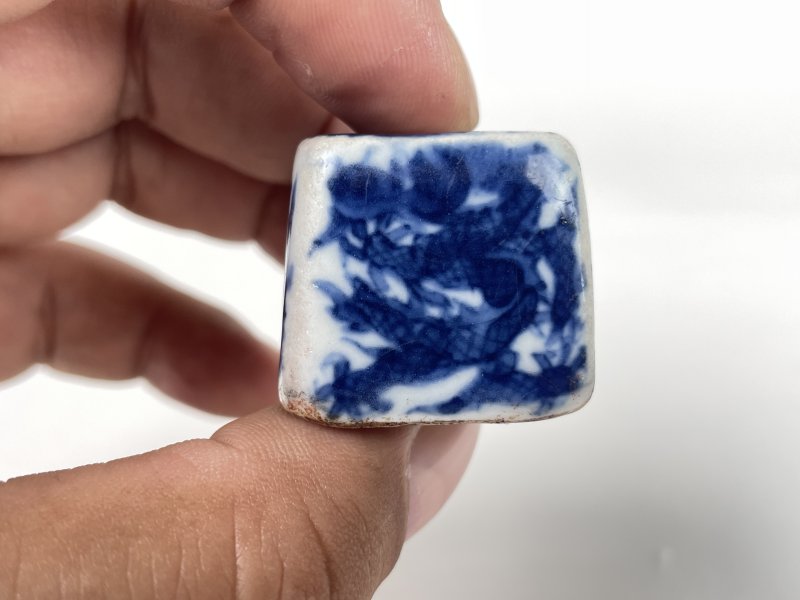 清中晚期 青花龙纹印章 - 图3
