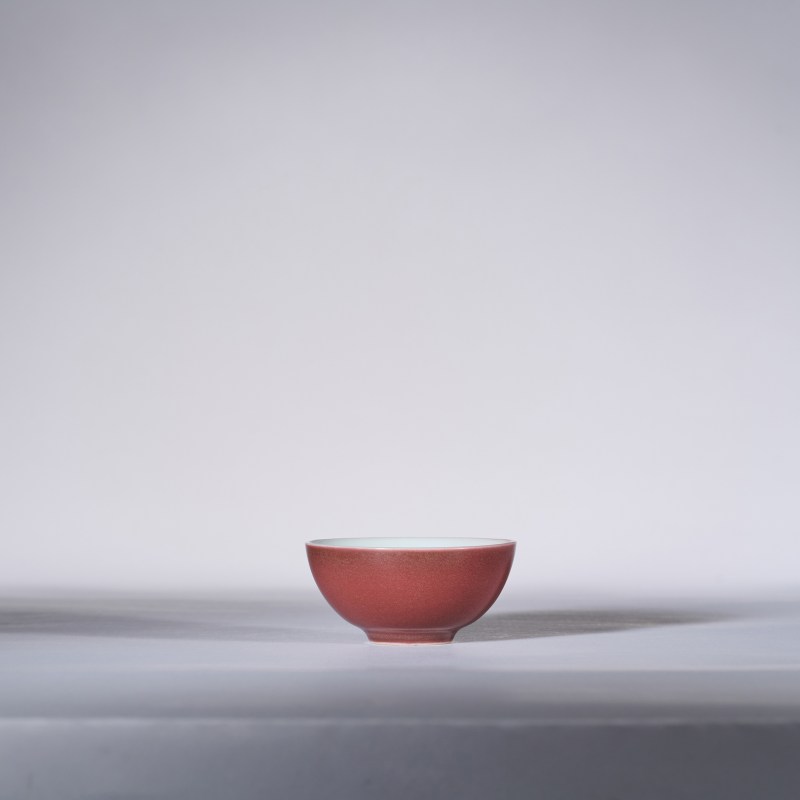 清雍正 宝石红釉小杯 - 图4