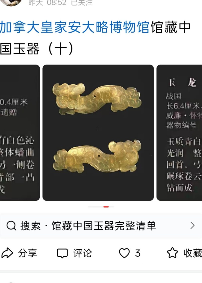 明代 龙纹异形玉珩 - 图10