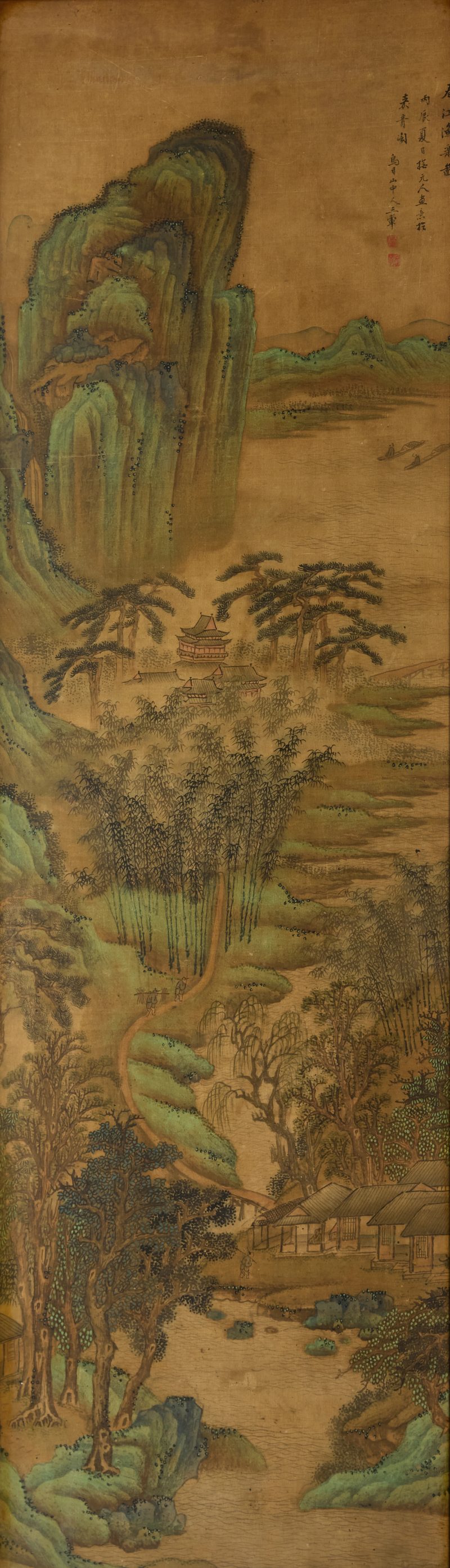 清晚期 山水圖，「王翚」寄托款 | Chinese school, Late Qing dynasty