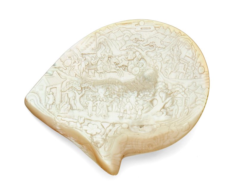 Four Chinese mother of pearl 'Romance of the Three Kingdoms' carvings - 图7