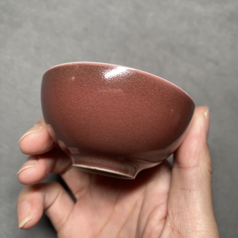 清雍正 宝石红釉小杯 - 图9