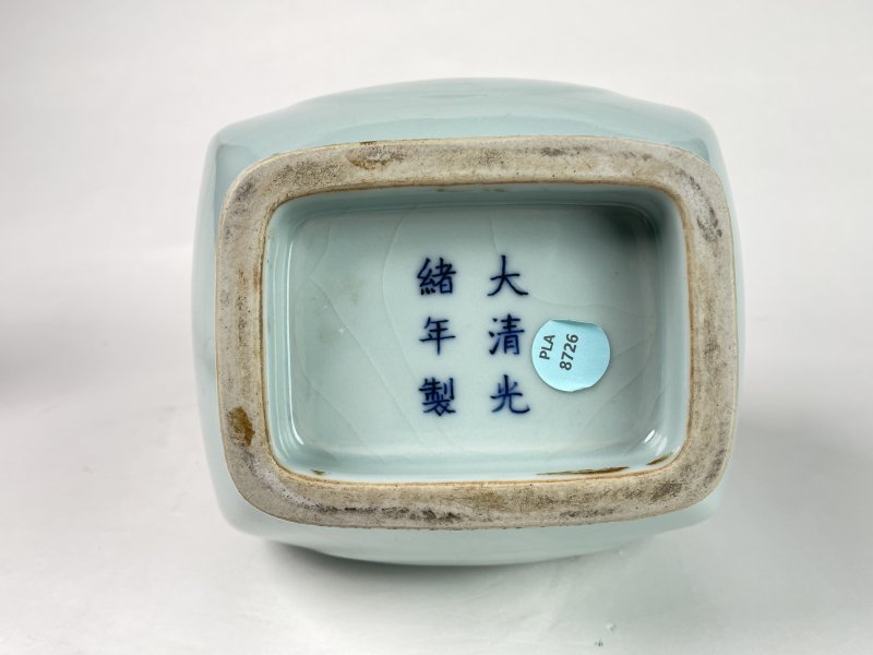 清光绪 粉彩贯耳瓶 - 图10