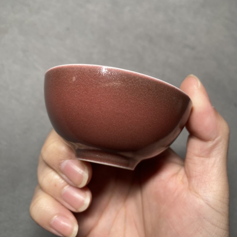 清雍正 宝石红釉小杯 - 图11