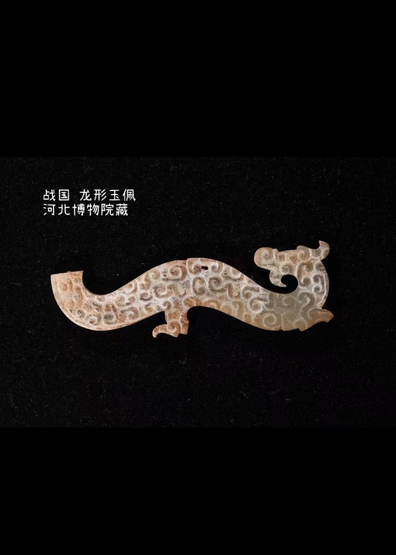 明代 曲身龙纹玉佩 - 图7