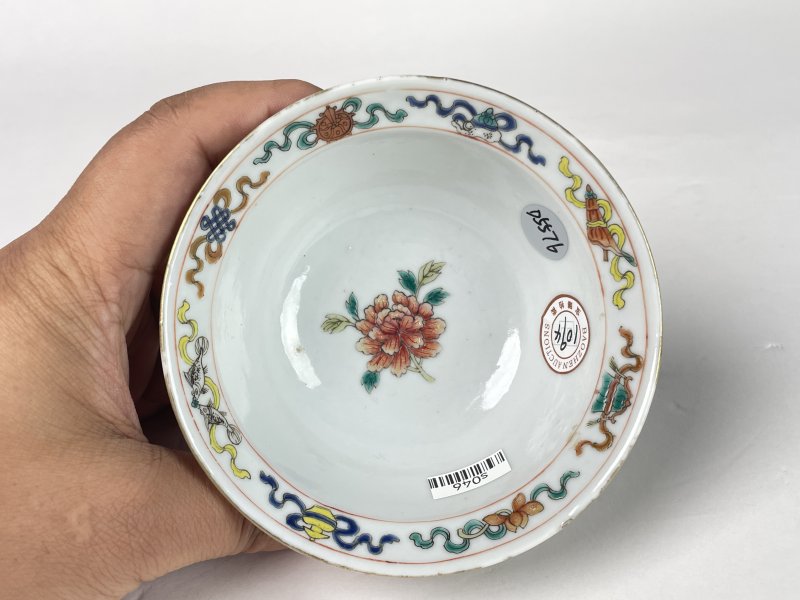 清光绪 粉彩凤穿牡丹纹杯 - 图7