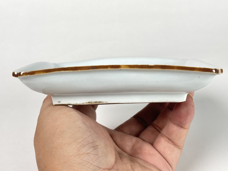明天启 红绿彩四方盘一对 - 图12