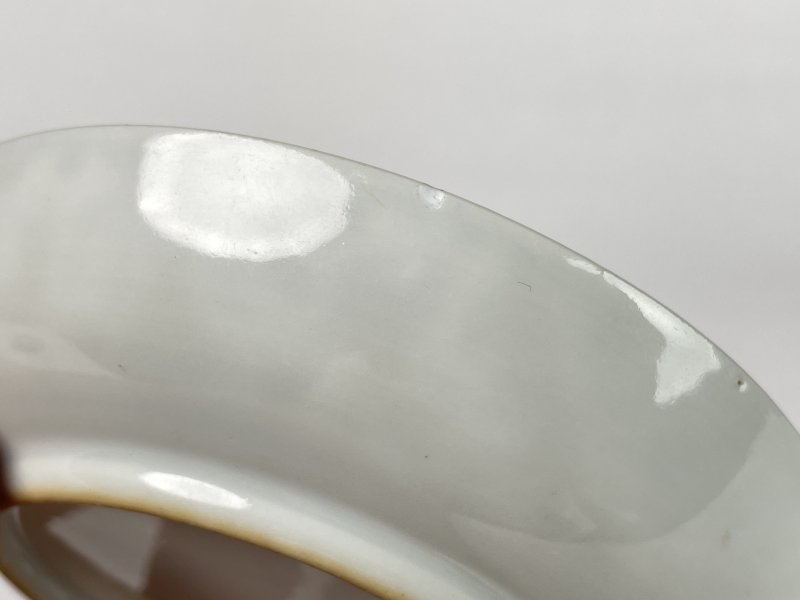 清康熙 青花矾红飞鸣食宿纹杯碟一对 - 图19