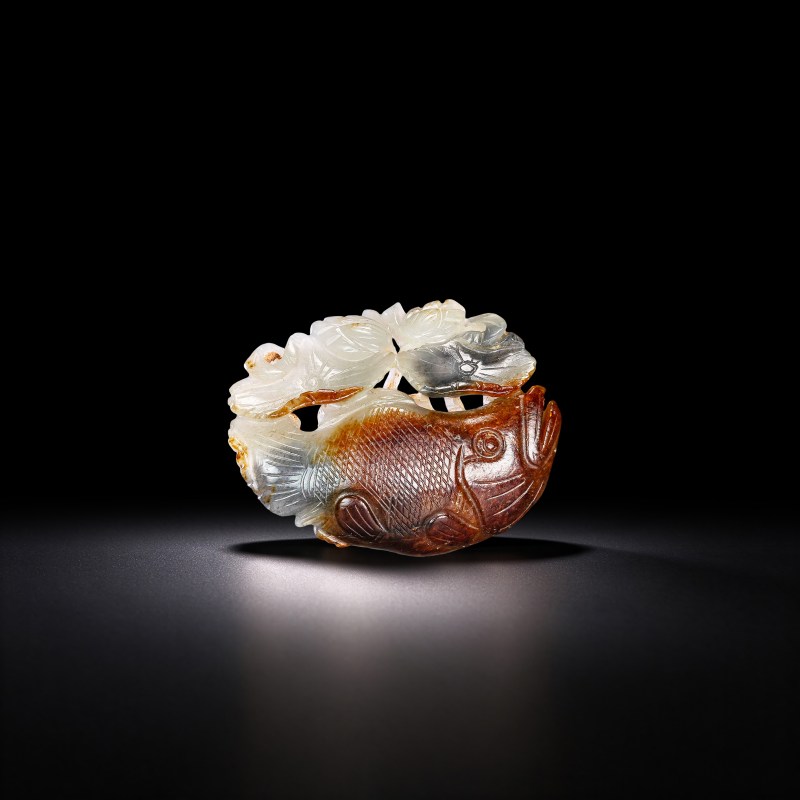 明代 鱼穿莲叶佩