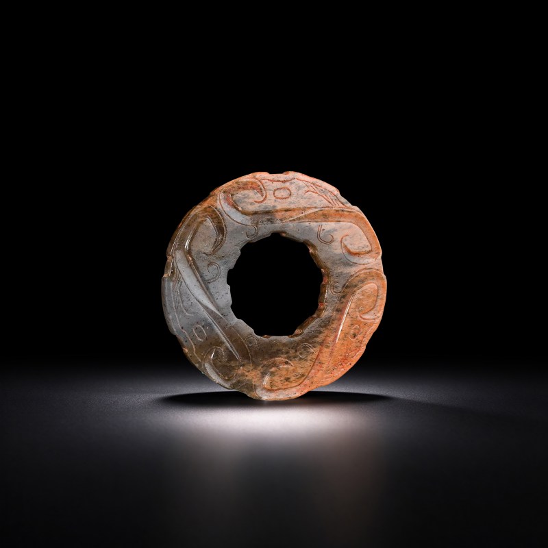 明代 龙纹玉环