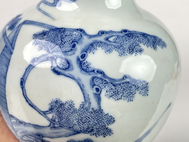 清晚期 青花人物纹尊 - 图8