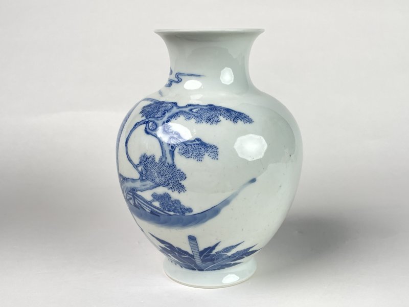 清晚期 青花人物纹尊 - 图3