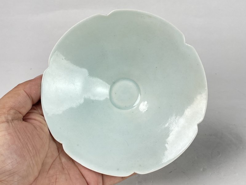 明 湖田窑花口斗笠碗 - 图3