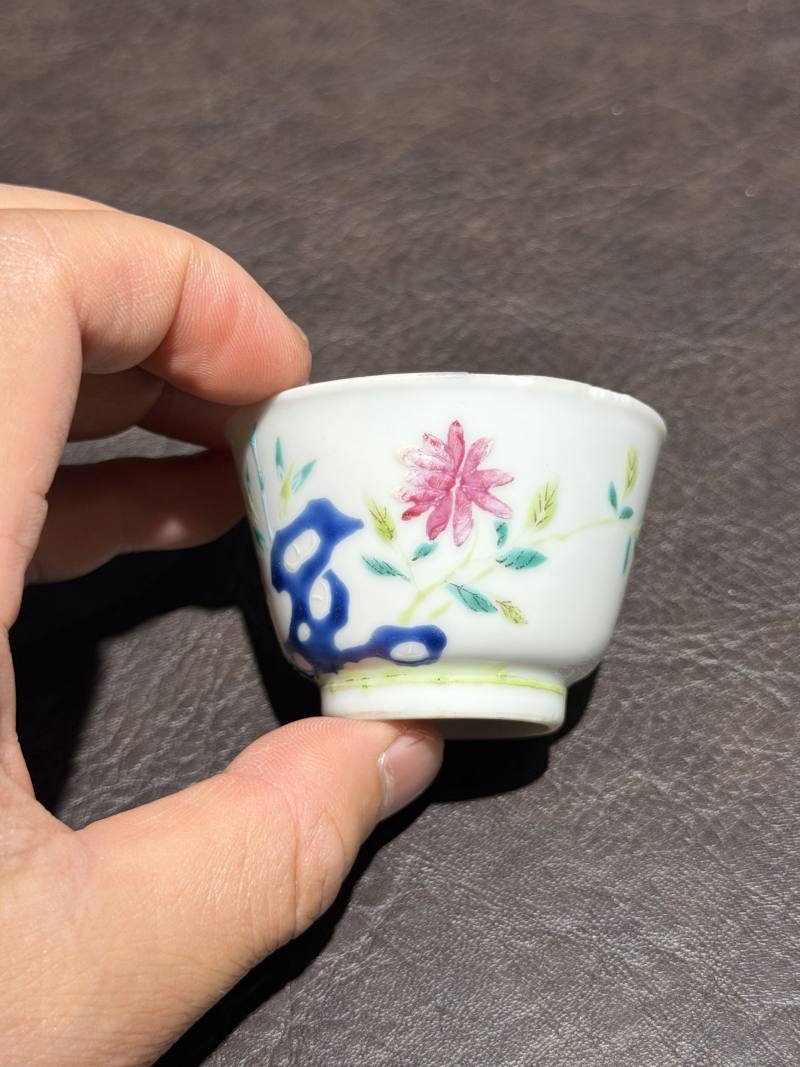 清光绪 冯大坨粉彩杯 - 图6