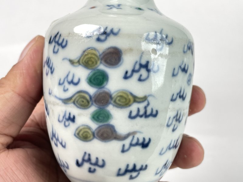 清雍正 斗彩凤纹瓶 - 图6