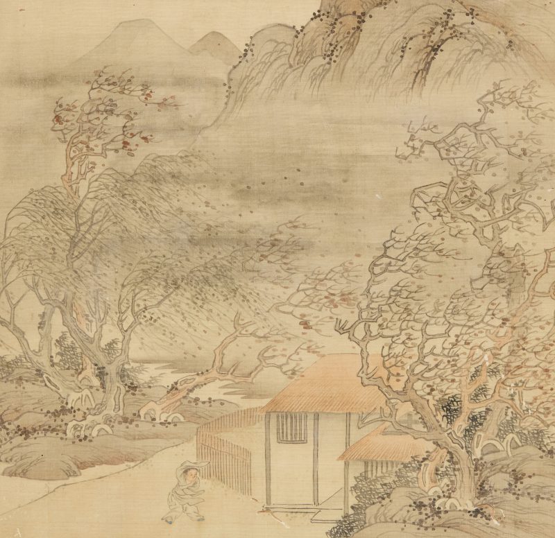 清晚期 《豳風圖》十三幅，設色絹本，玻璃鏡框 | Chinese school, late Qing dynasty - 图5