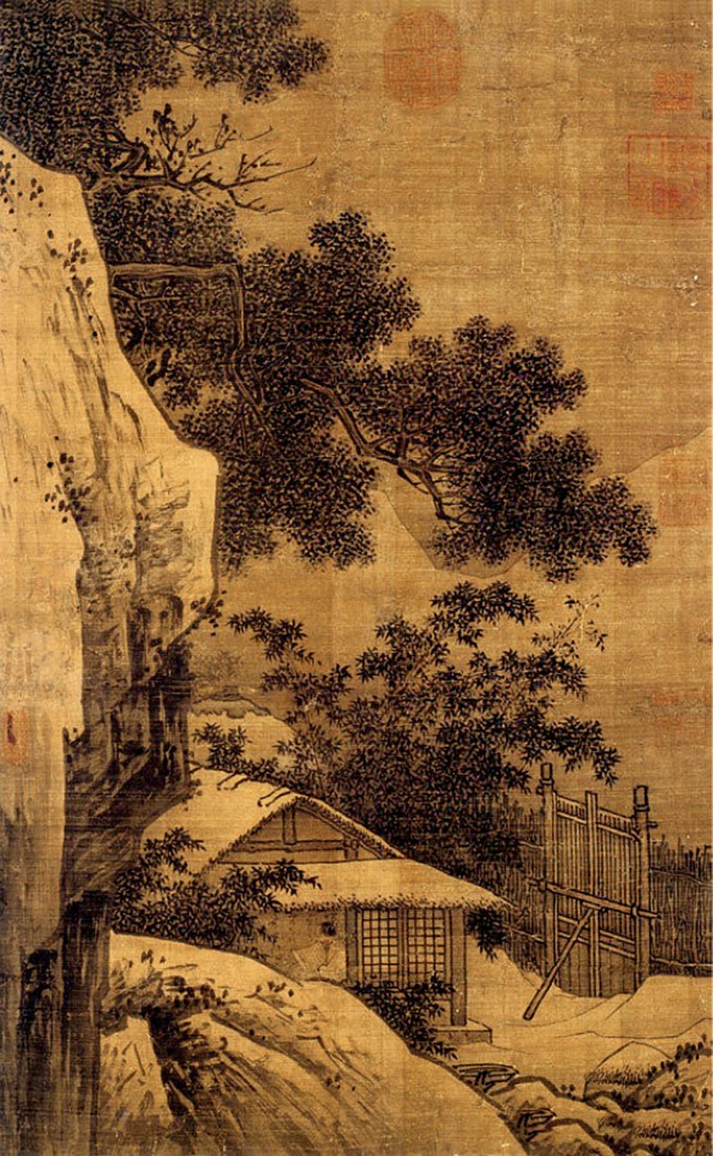 清康熙 青花四景读书乐笔筒 - 图20