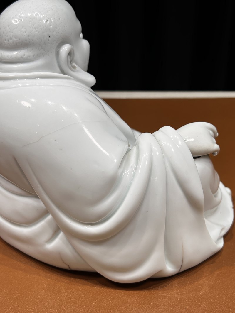明末清初 陈伟制德化白釉大肚弥勒佛 - 图10
