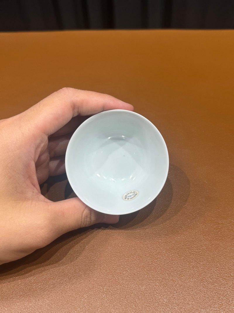 清雍正 斗彩灵芝纹杯 - 图8