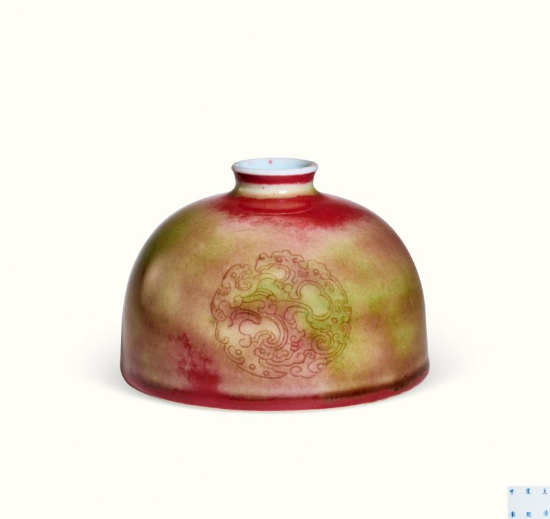 清康熙 豇豆红釉太白尊