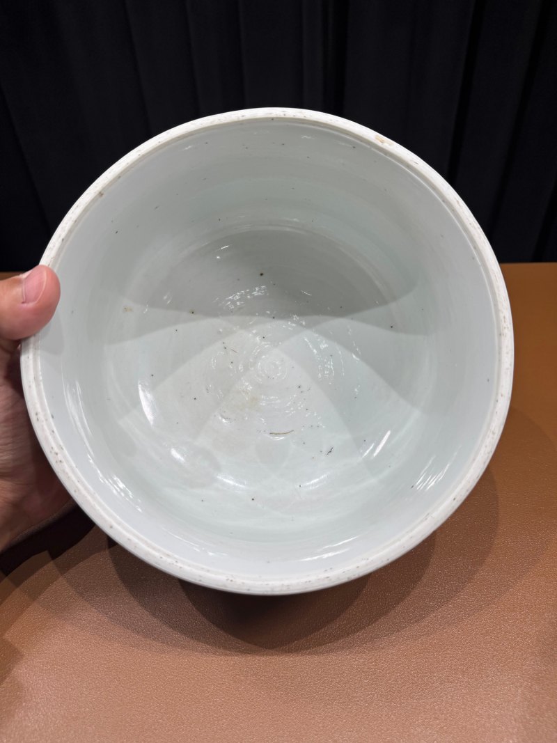 明崇祯 青花罗汉颂经图炉 - 图6
