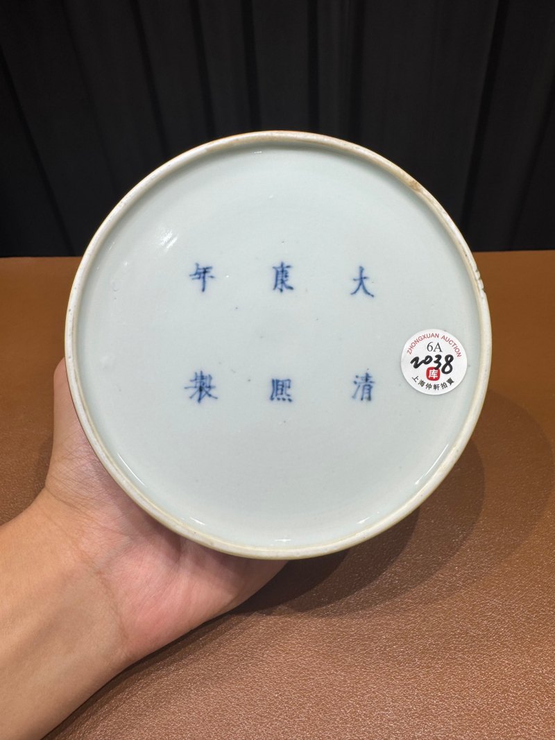 清康熙 豇豆红釉太白尊 - 图7