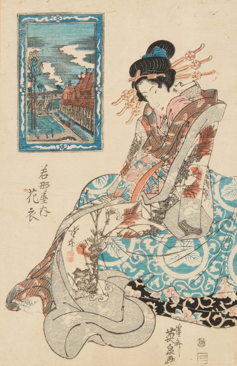 Kikugawa Eizan (1787-1867), Utagawa Kunisada (1786-1865), Keisai Eisen (1790-1848) - 图4