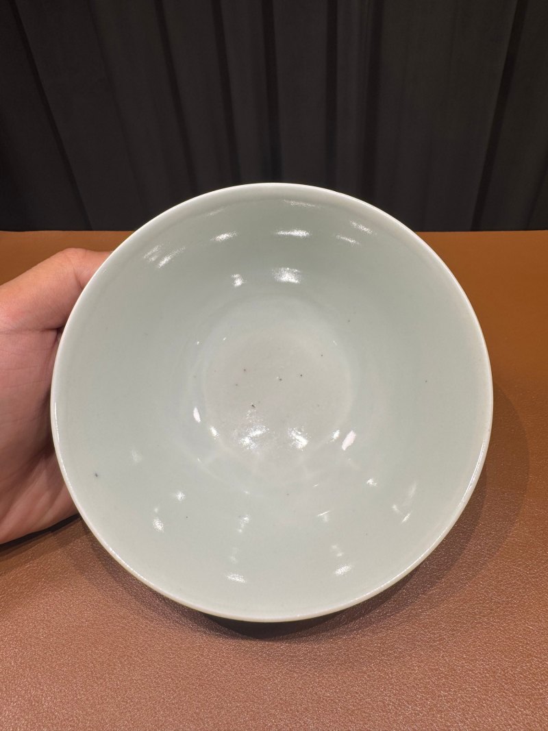 清道光 宝石红釉碗 - 图5