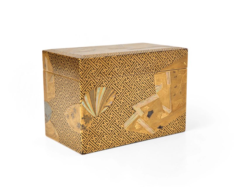 A Japanese tea ceremony utensils box and cover, chabako - 图2