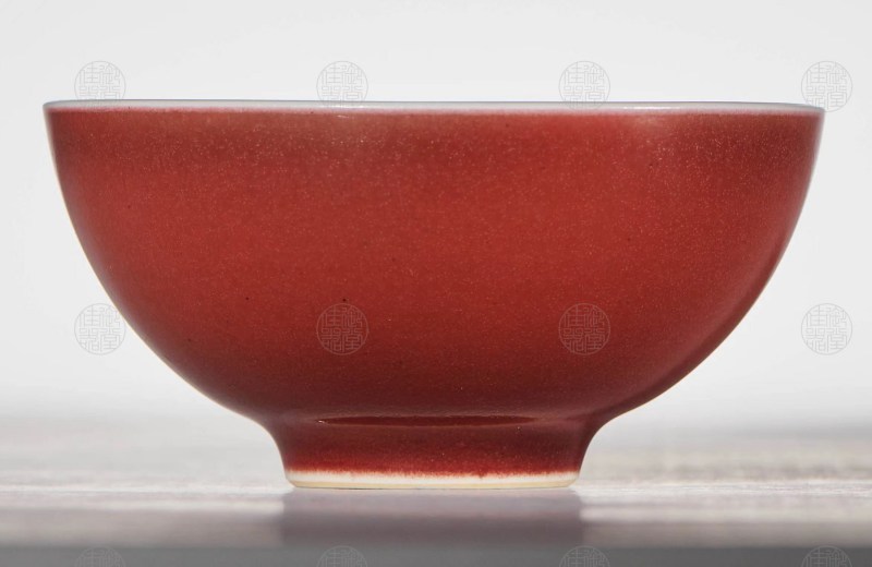 霁红釉小杯