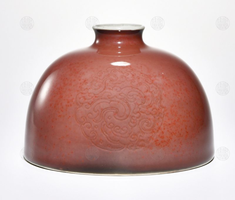 清康熙 豇豆红太白尊
