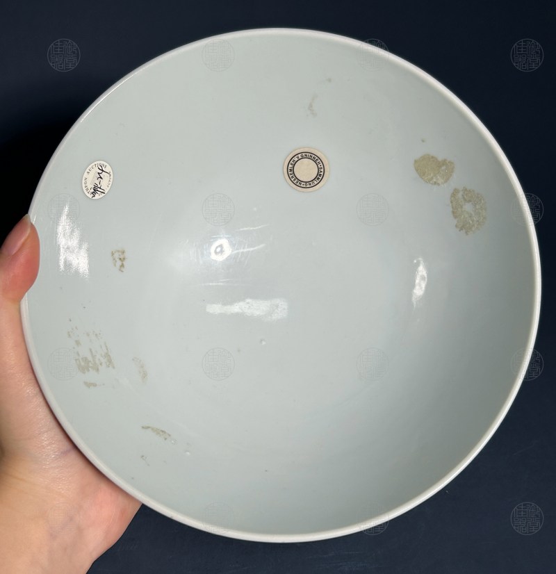 清雍正 霁红釉粗竹节高足碗 - 图2